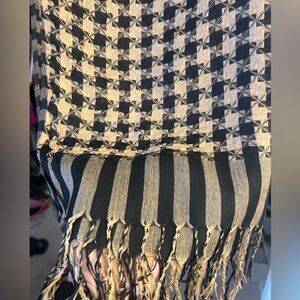 Chic Black and Tan Scarf